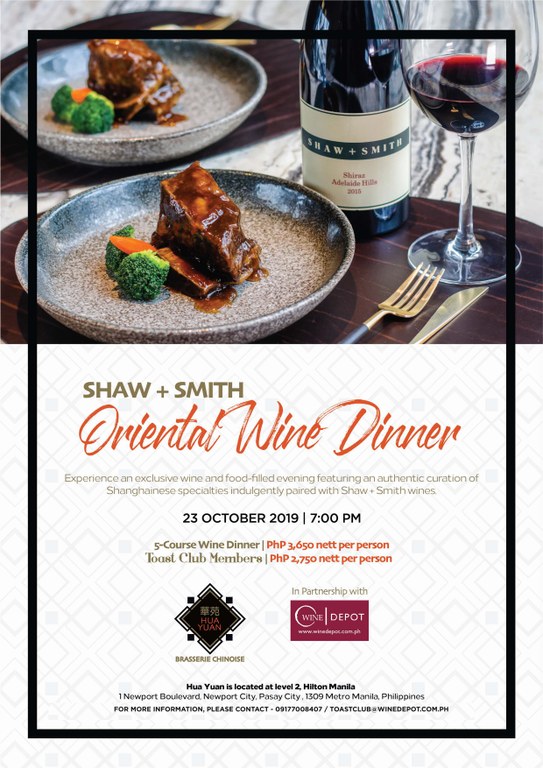 Shaw+Smith Oriental Wine Dinner