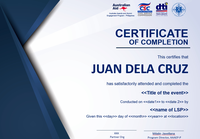 Certificate of Completion - Local LSP