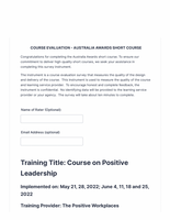 Sample - Survey - Post Training Evaluation.pdf